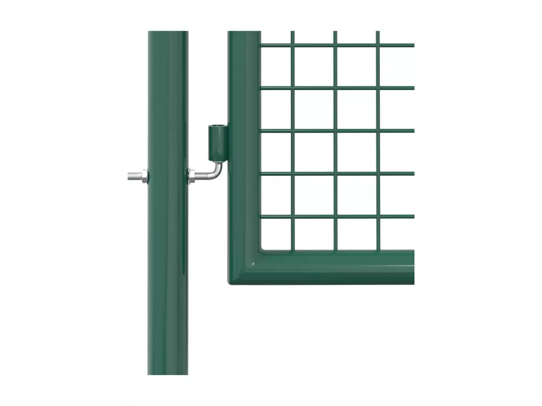 Portail de cl?ture acier 100x150 cm vert