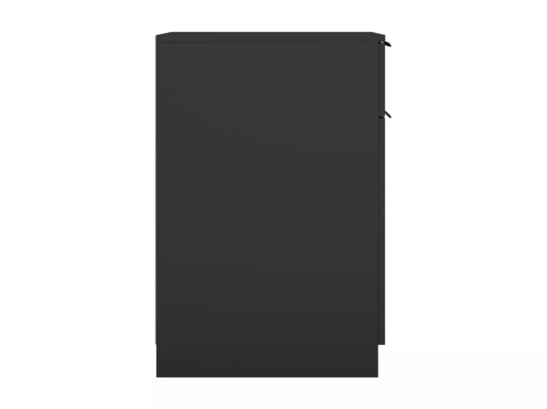 Armoire de bureau noir 33,5x50x75 cm bois d'ingénierie
