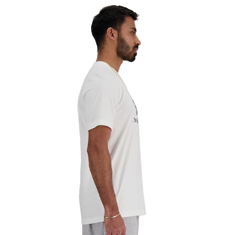 Tee-shirt New Balance Essential Logo pour homme coloris blanc