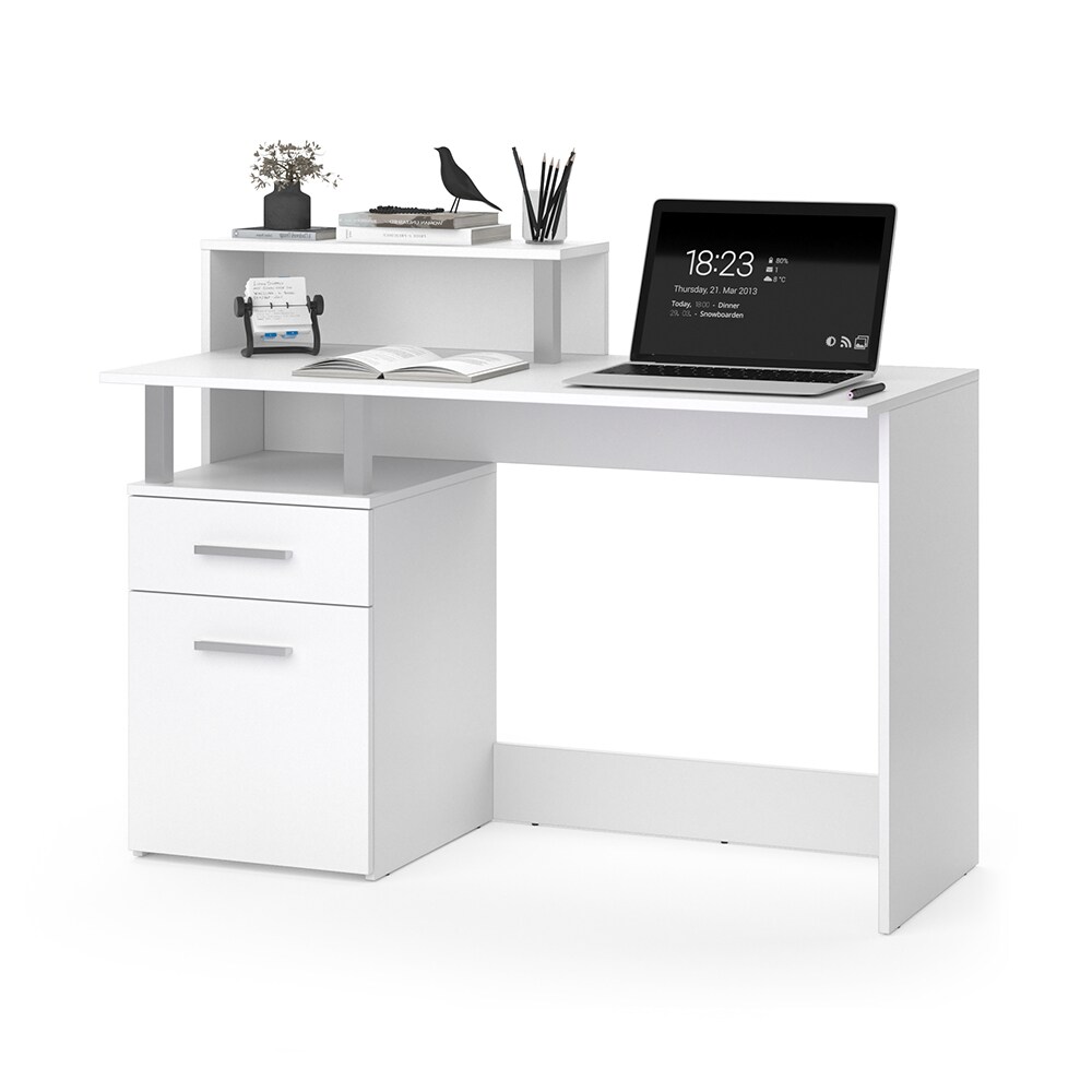 Vicco Schreibtisch Arbeitstisch Computertisch Nord PC-Tisch Ablagen Bürotisch