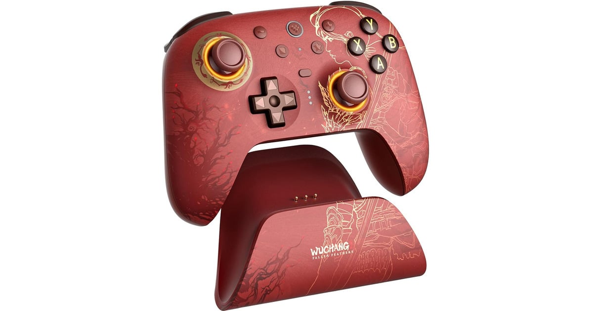 8BitDoUltimate 2 Wireless Controller - WUCHANG: Fallen Feathers  (Donkerrood, 2.4 GHz / Bluetooth, USB, Pc)