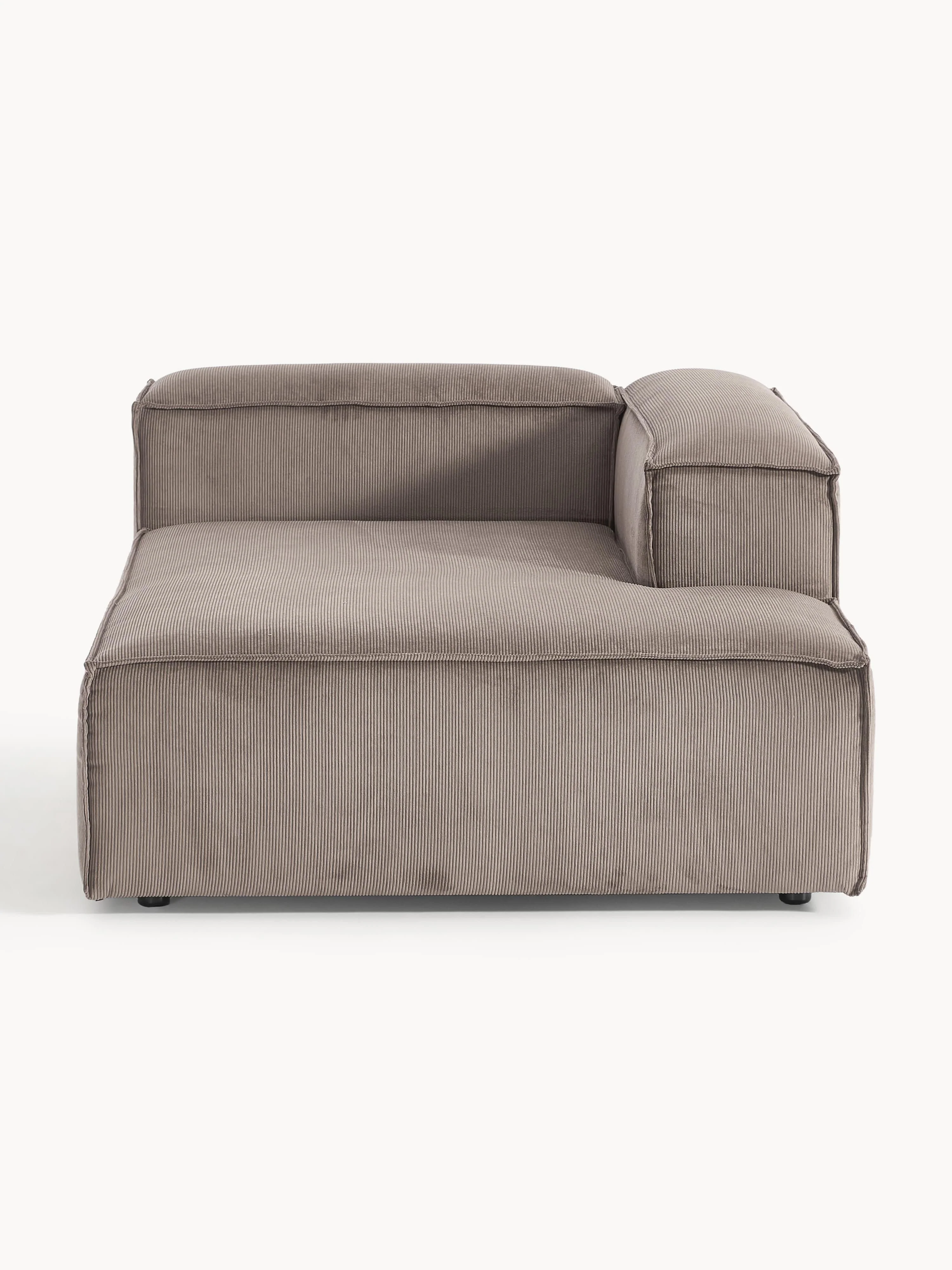 Chaise longue hoekmodule Lennon van corduroy