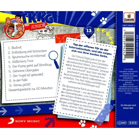 KOSMOS Hörspiel-CD - TKKG Das verpfuschte Gemälde