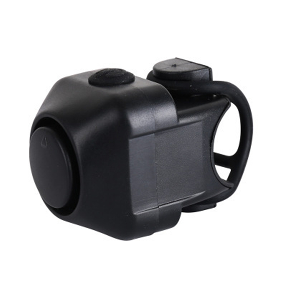 Universal Velo Glocke Elektrische Fahrrad Klingel Gravel Bike Hupe (inkl. Batterie CR2032) - Schwarz