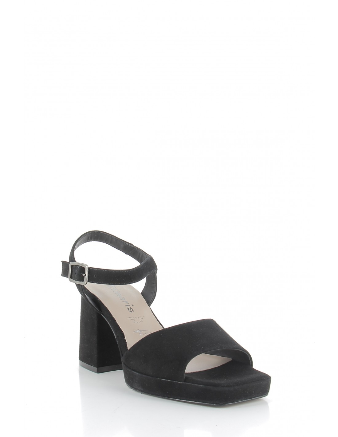tamaris Sandales à Talons femme 28374-20 001 daim noir