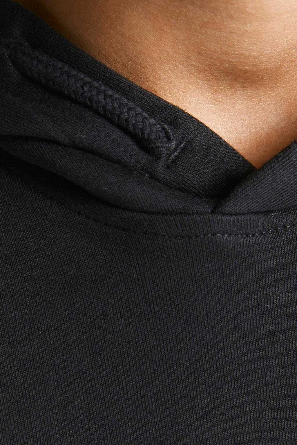 JACK & JONES hoodie JJEBASIC zwart