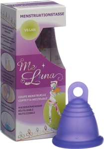 Me Luna Menstruationstasse Sport Shorty M Blau-Violet