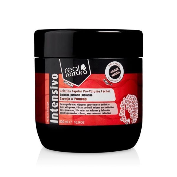 Real Natura Pro Bomba Cachos Gelatina Capilar Intensiva 500ml