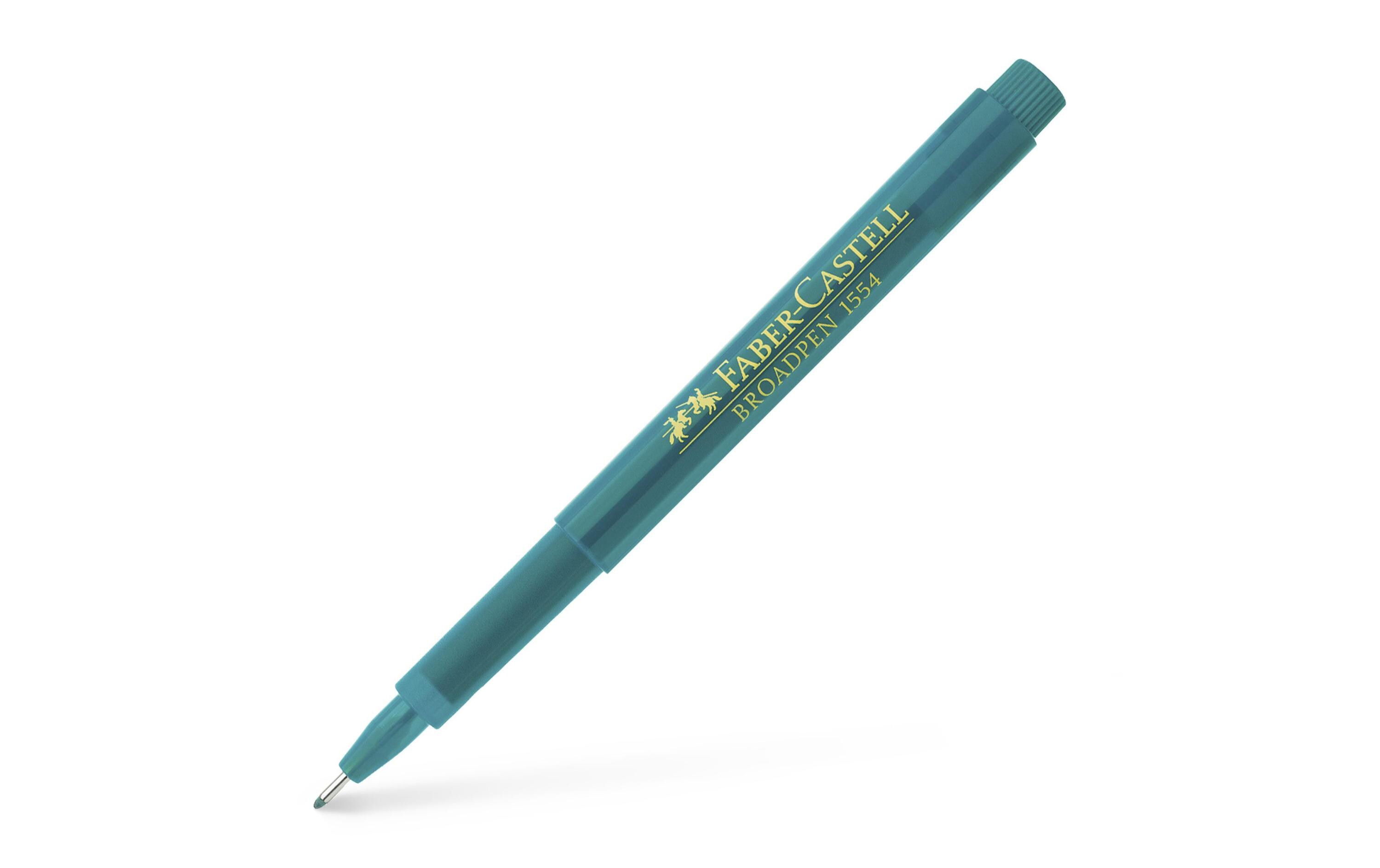 Fineliner Broadpen 1554 0.8 mm, TürkisFaserschreiber für Schule, Beruf und Freizeit
