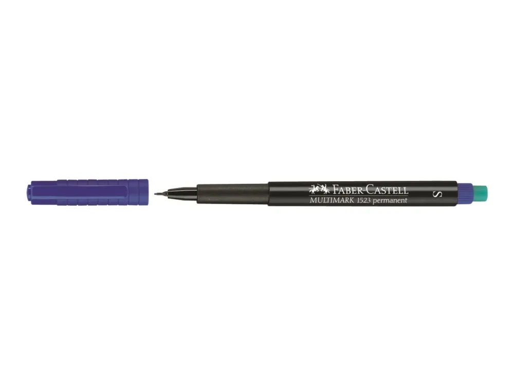 Faber-Castell Permanent folie S blå