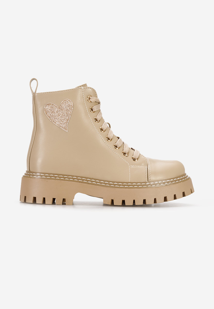 Bottines à lacets femme kaki Catherines