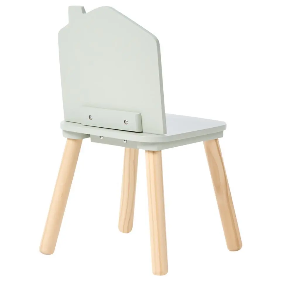 QUILPIE - Kindertafel met stoelen - Lichtgroen - MDF