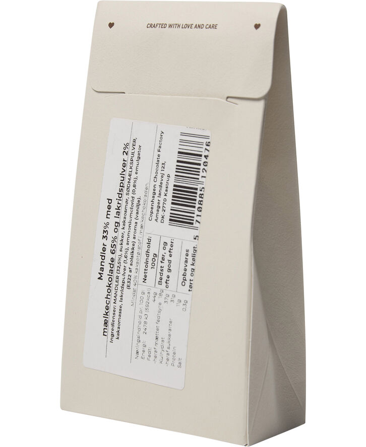 Magasin Chokolade Æske, Mandeldragé m/ mælkechokolade & lakrids 100 g