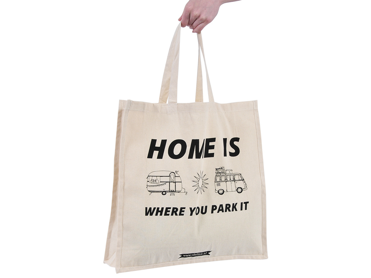 Obelink Home is where you park it canvas tas