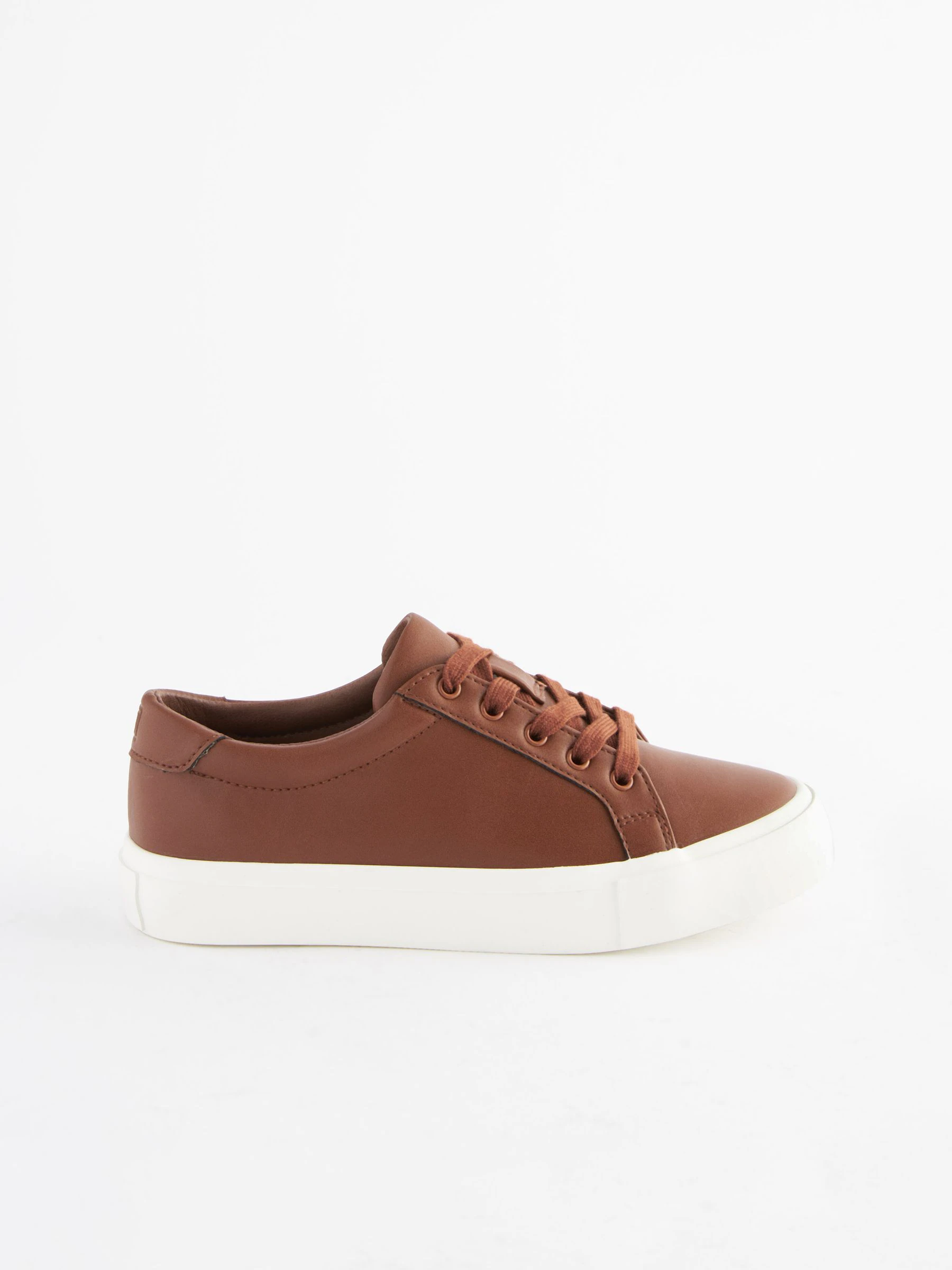 Lichtbruin - Sneakers met nette vetersluiting