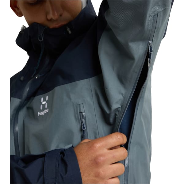 Veste ski de randonnée HAGLÖFS HAGLOFS ROC FLASH GTX JACKET MEN STEEL BLUE/TARN BLUE