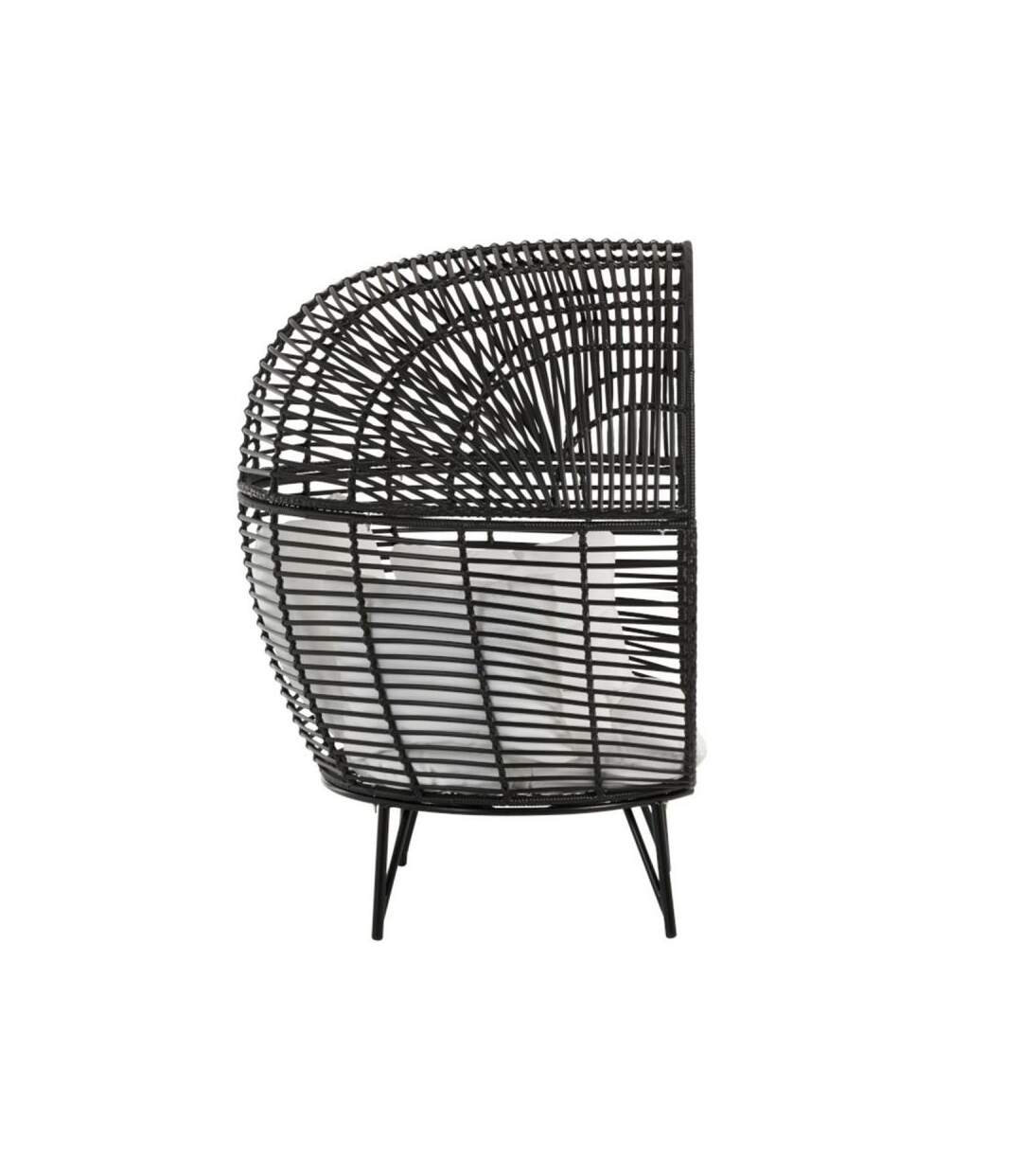 Paris Prix - Fauteuil Design Ovale aciera 151cm Noir