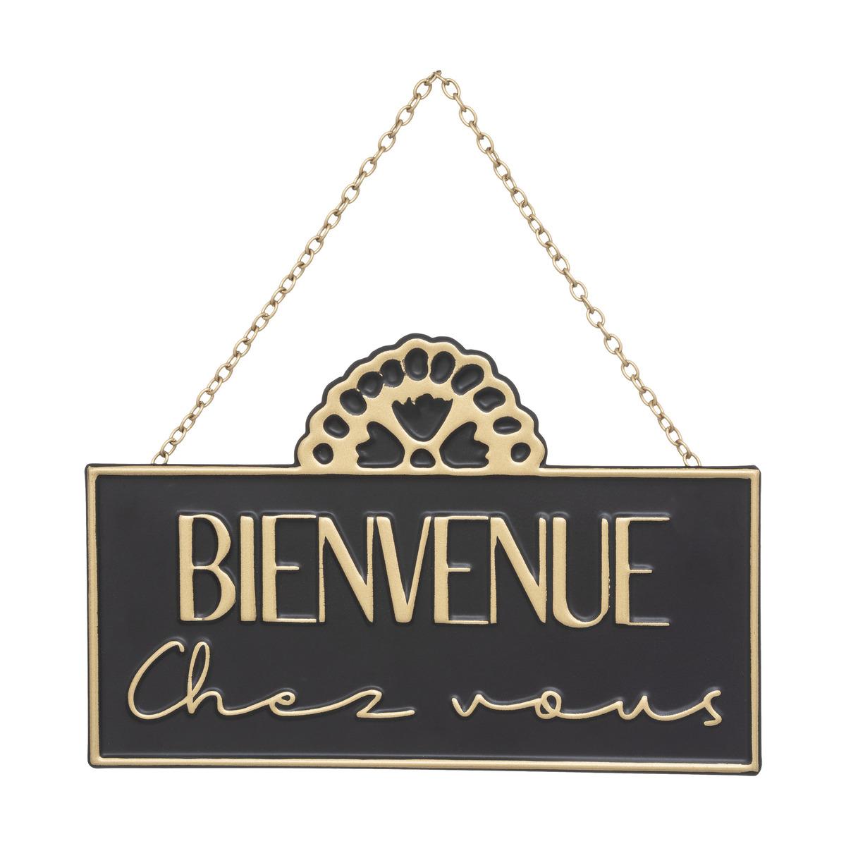PLAQUE PORTE METAL NIGHT 20X13CM