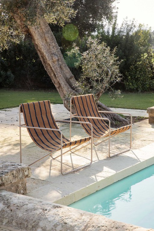 Ferm Living Desert fauteuil cashmere onderstel Cashmere/Soil