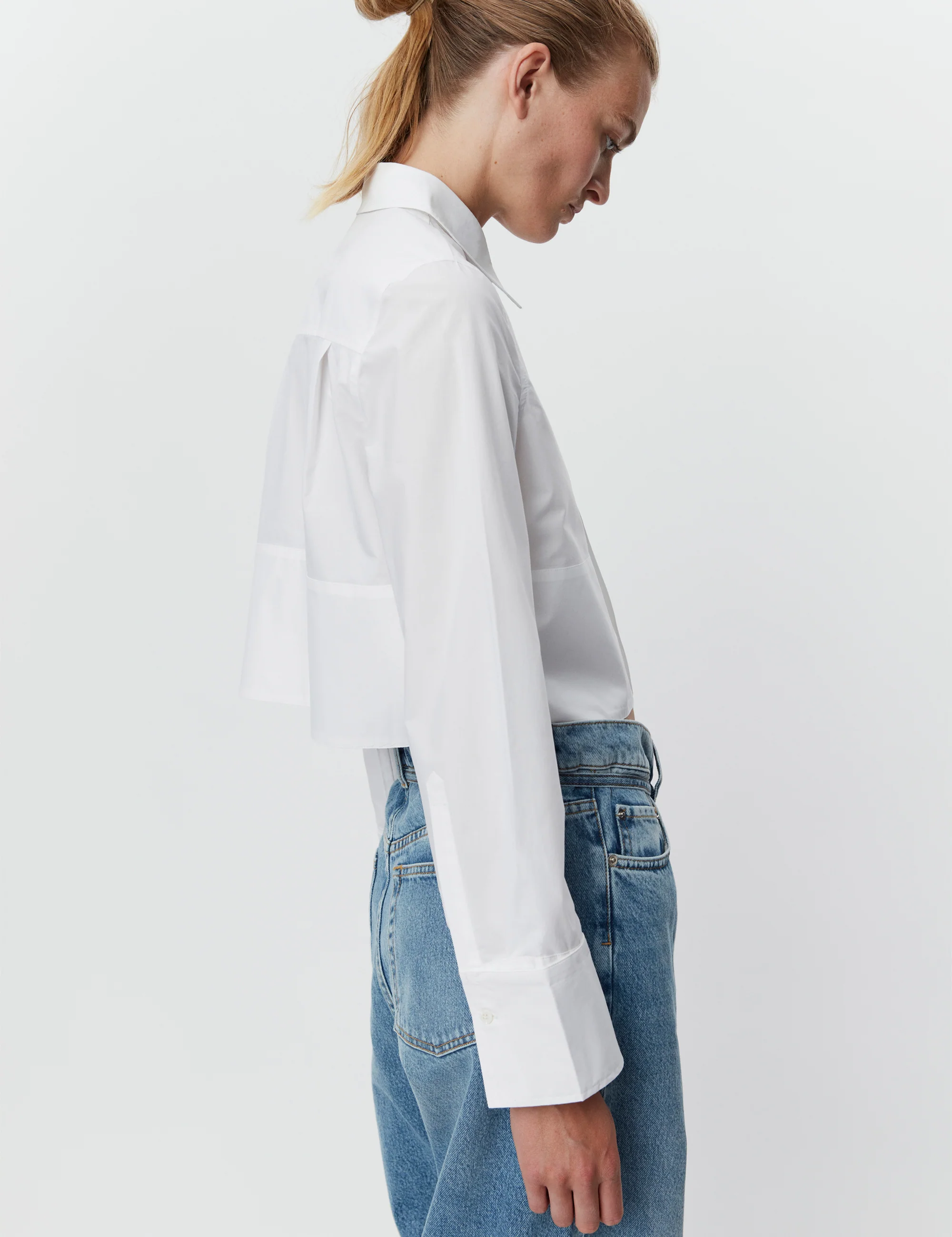 DAY Birger et Mikkelsen  Maddox cropped skjorte - Bright White