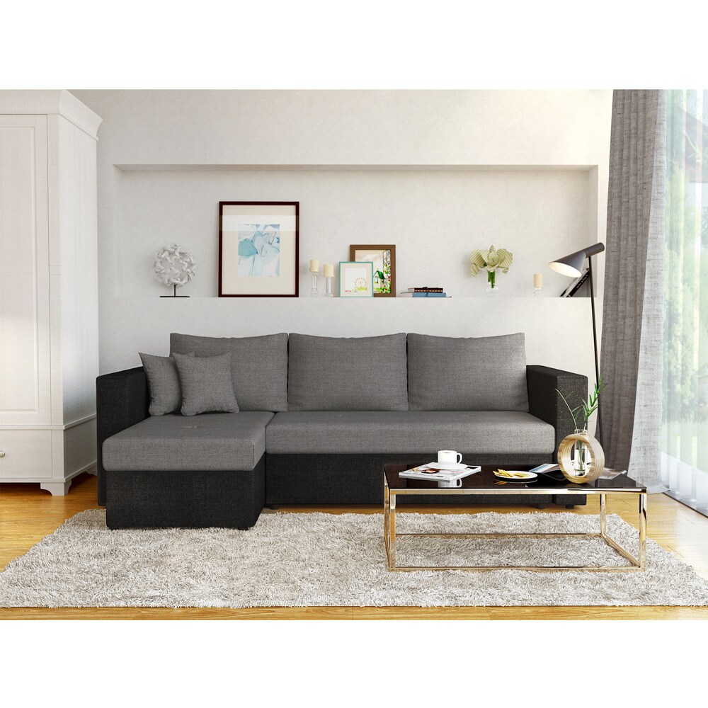 Vicco Ecksofa mit Schlaffunktion Sofa Couch Schlafsofa Bettfunktion Taschenfederkern