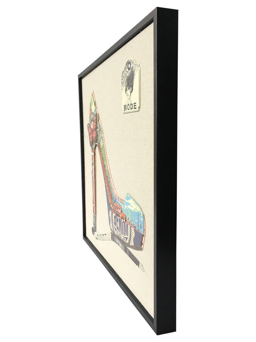Wandbild - High Heels I - multicolor - Handarbeit - 42x42cm
