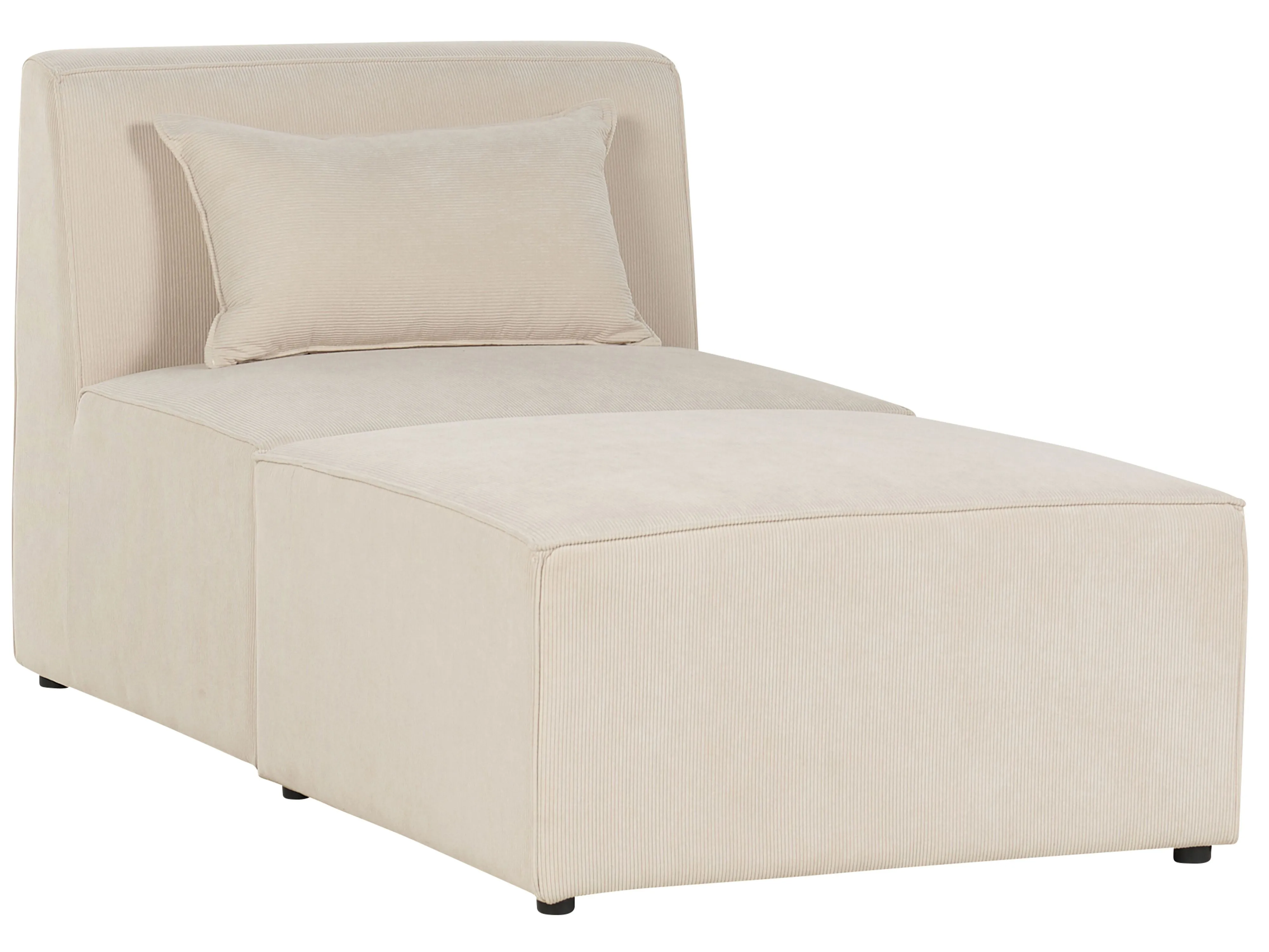 Chaise longue LEMVIG Corduroy Lichtbeige