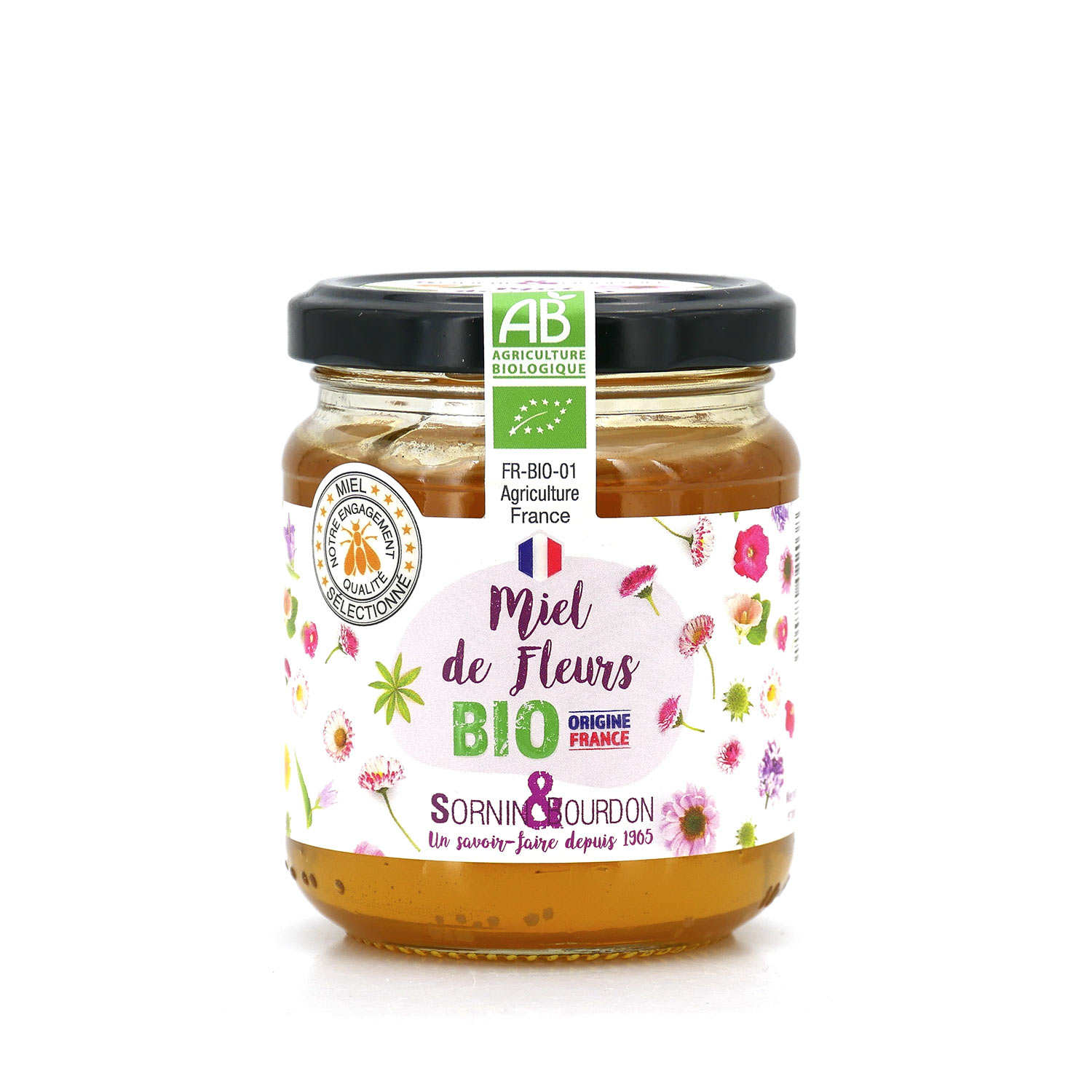 Miel de fleurs bio de France