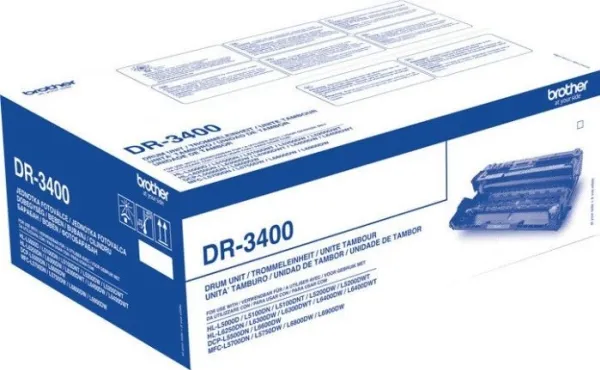 Brother DR3400 - Tromlekit - for Brother HL-L5000, L5100, L5200, L6300, L6400, L6450, MFC-L5700, L5750, L6800, L6900, L6950. (Dette er ikke en toner, men et tromlekit)