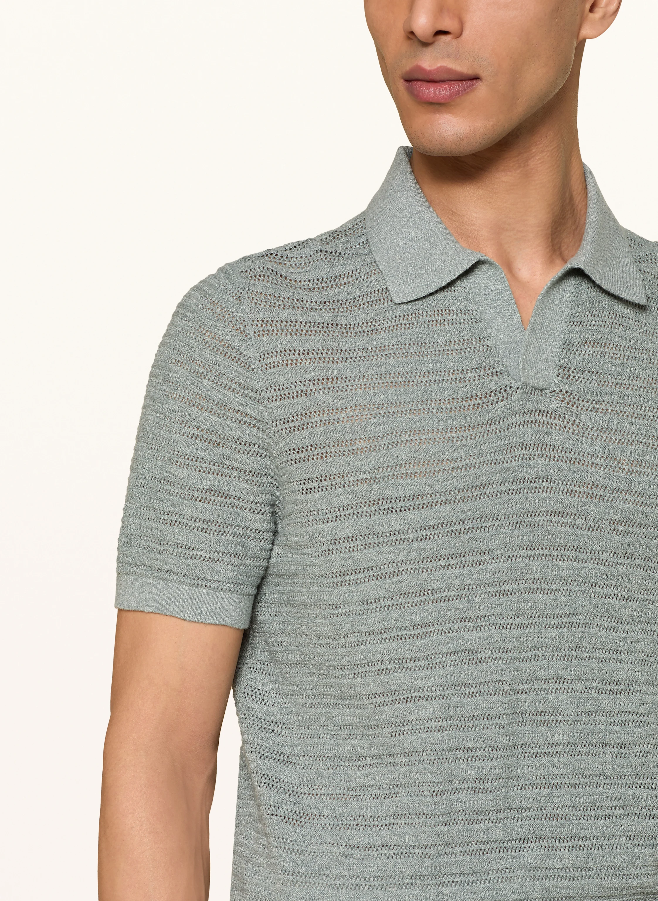 PROFUOMO Strick-Poloshirt Regular Fit