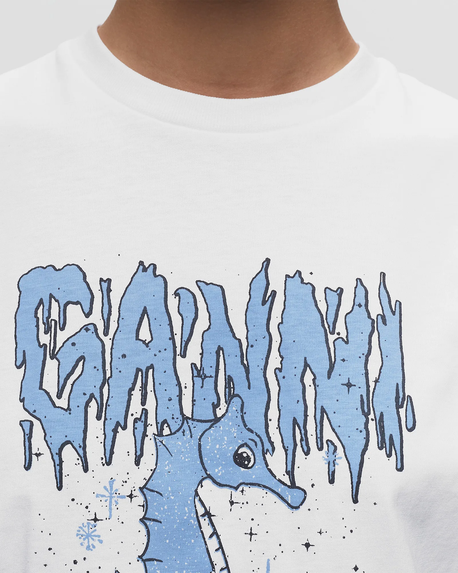 Ganni Basic Jersey Seahorse Relaxed Tee