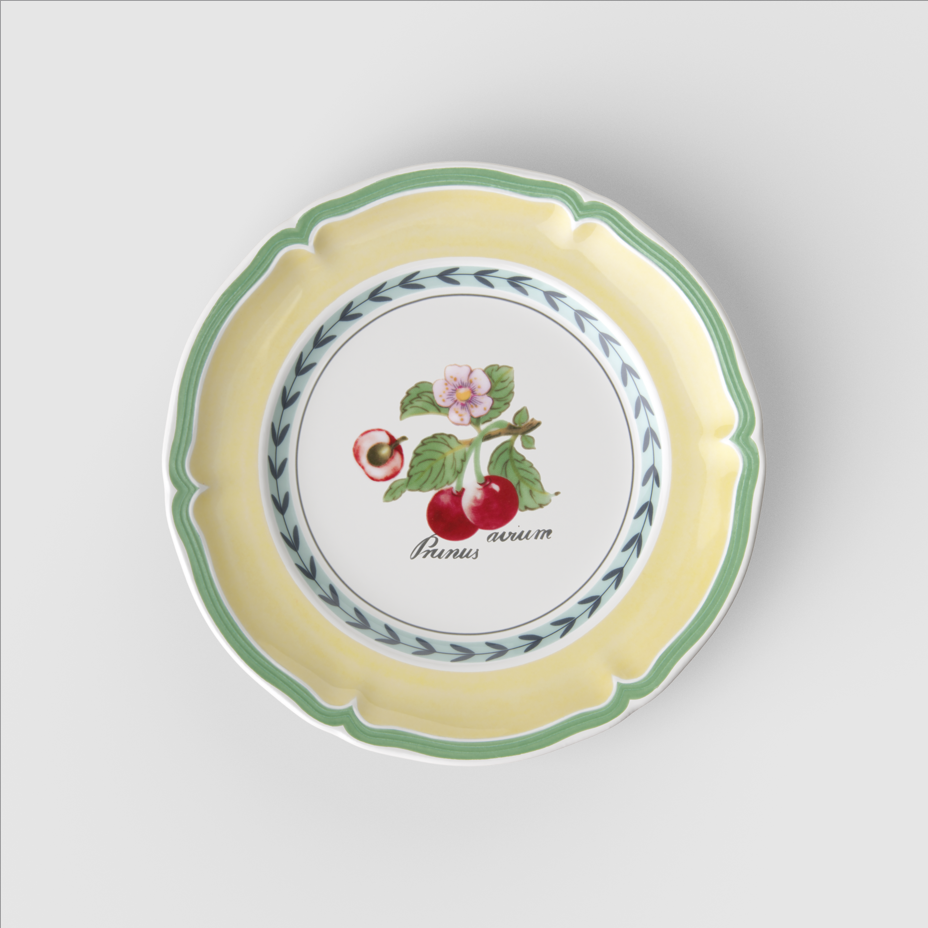 French Garden Bread plate Multi-colored, 6.9'', Premium Porcelain