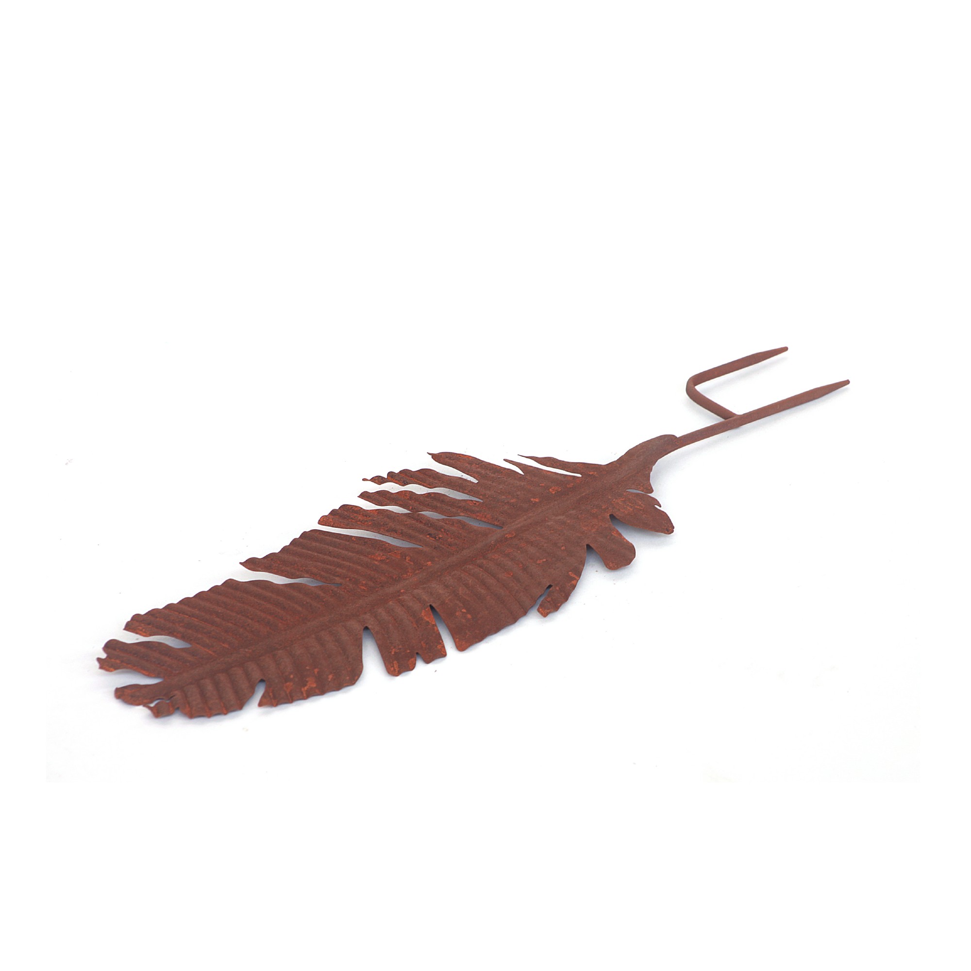 Gartenstecker 'Feder', rostbraun, T 2 cm, B 17,5 cm, H 59,5 cm günstig bestellen