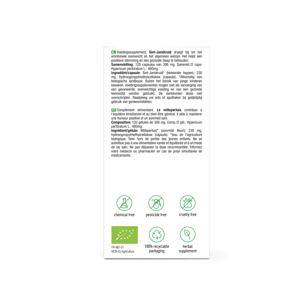 Purasana Sint-Janskruid Bio 120 Capsules