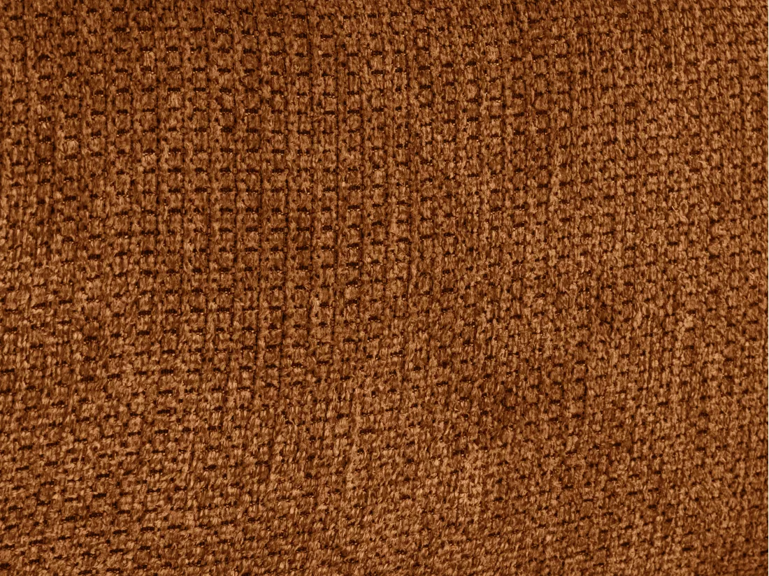 Canapé d'angle gauche convertible en tissu texturé terracotta DALIAS