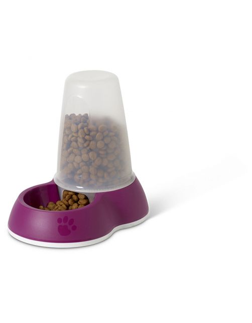 Savic Loop Food Store - Kattenvoerbak - 20.5x13.5x18 cm 0.7 l 135 g Bordeaux Small