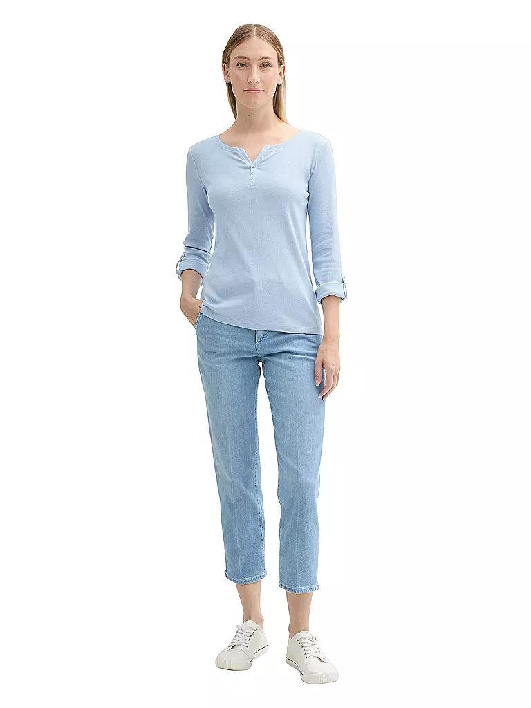 TOM TAILOR Langarmshirt hellblau