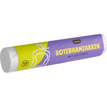 Jumbo Boterhamzakken met Sluitstrips 120 Stuks