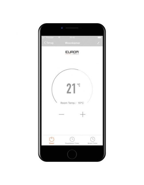 Eurom Verwarming Alutherm Wifi - Verwarming - Wit 1000 Watt