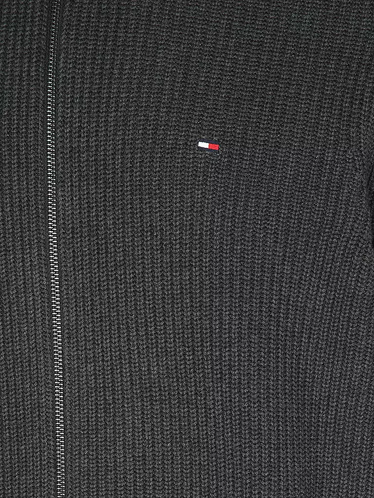 TOMMY HILFIGER Strickjacke grau