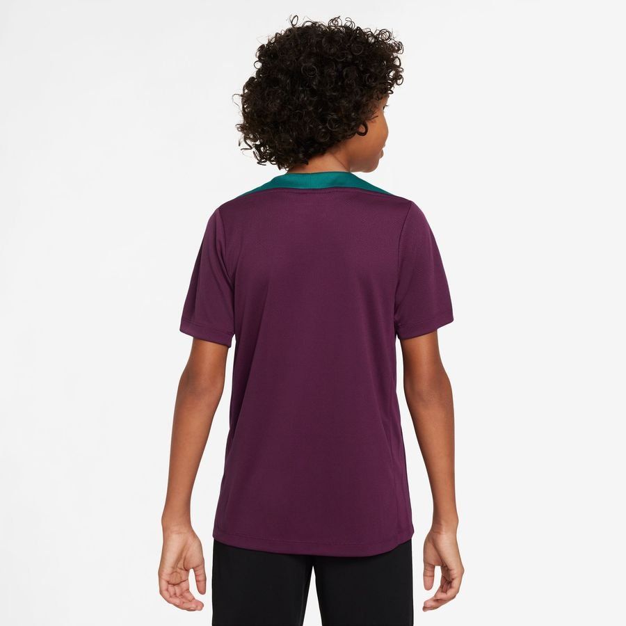 Paris Saint-Germain T-shirt d'Entraînement Dri-FIT Strike - Bordeaux/Geode Teal/Orange Enfant