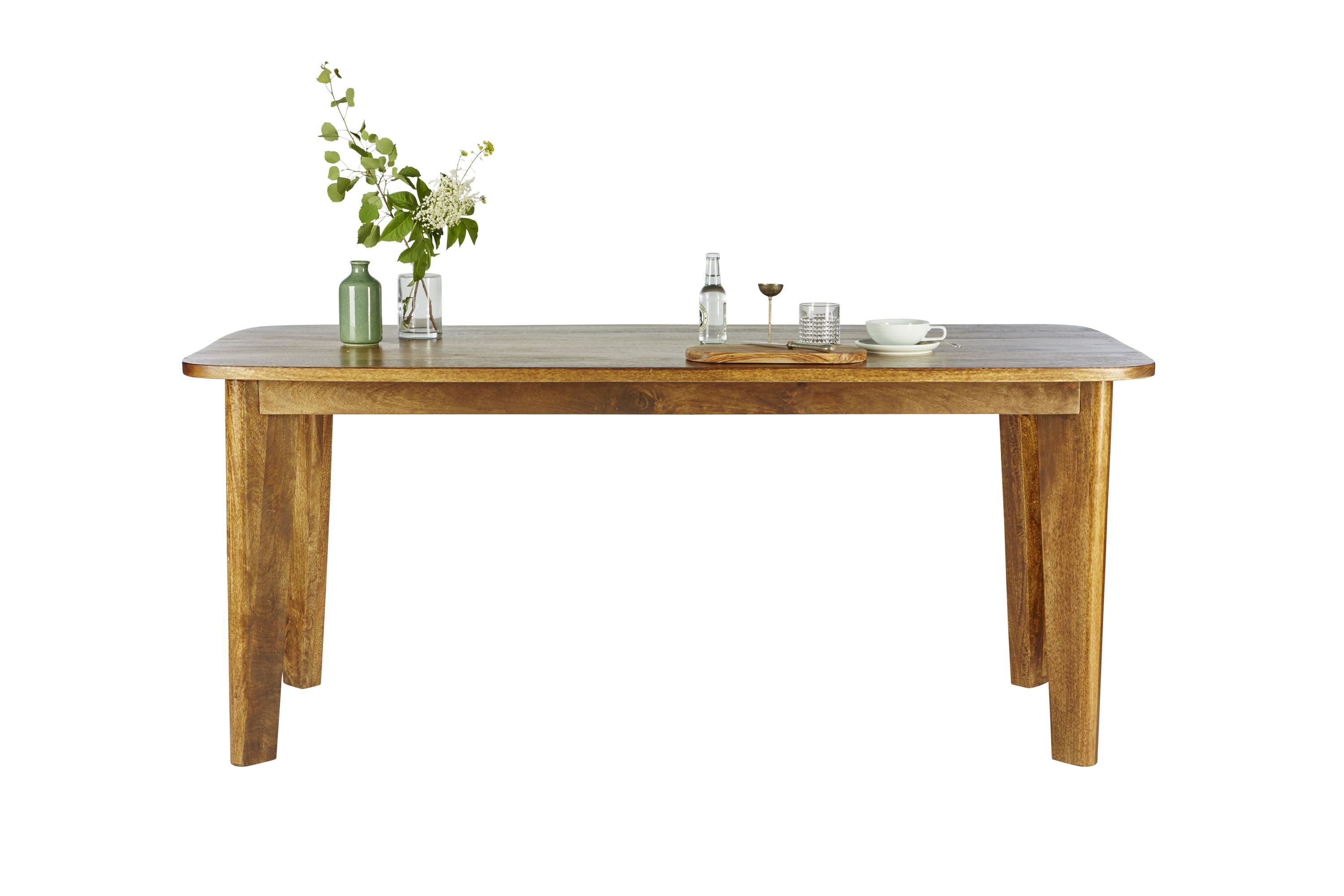 Esstisch 180x80cm Mango Speisetisch Wohnzimmertisch Küchentisch Esszimmer Tisch