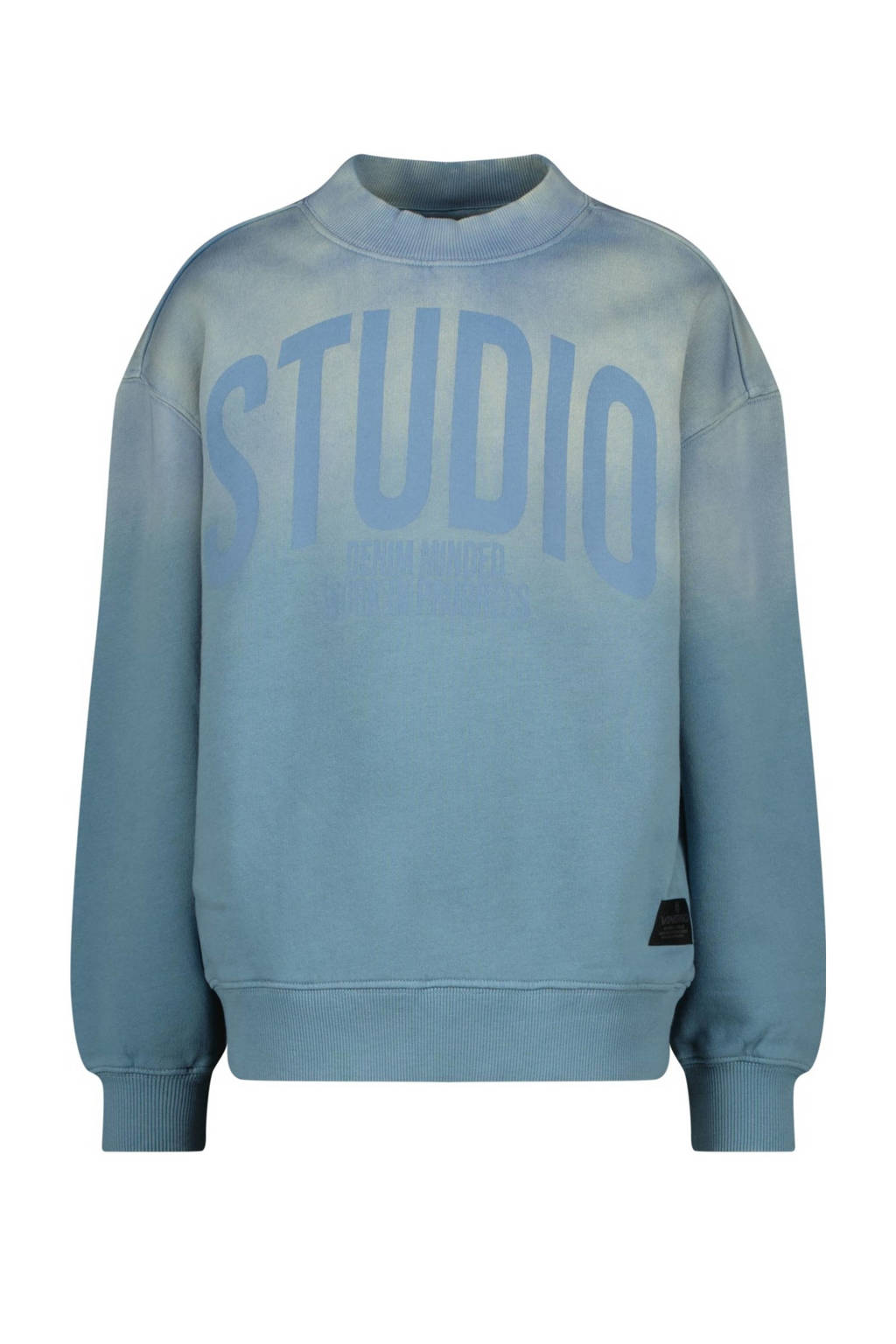 Vingino sweater Nebras met printopdruk blauw