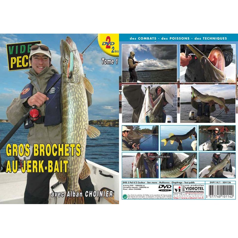 Dvd - Gros Brochets Au Jerk-Bait (2 Dvd) Avec Alban Choinier - Peche Des Carnassiers - Video Peche