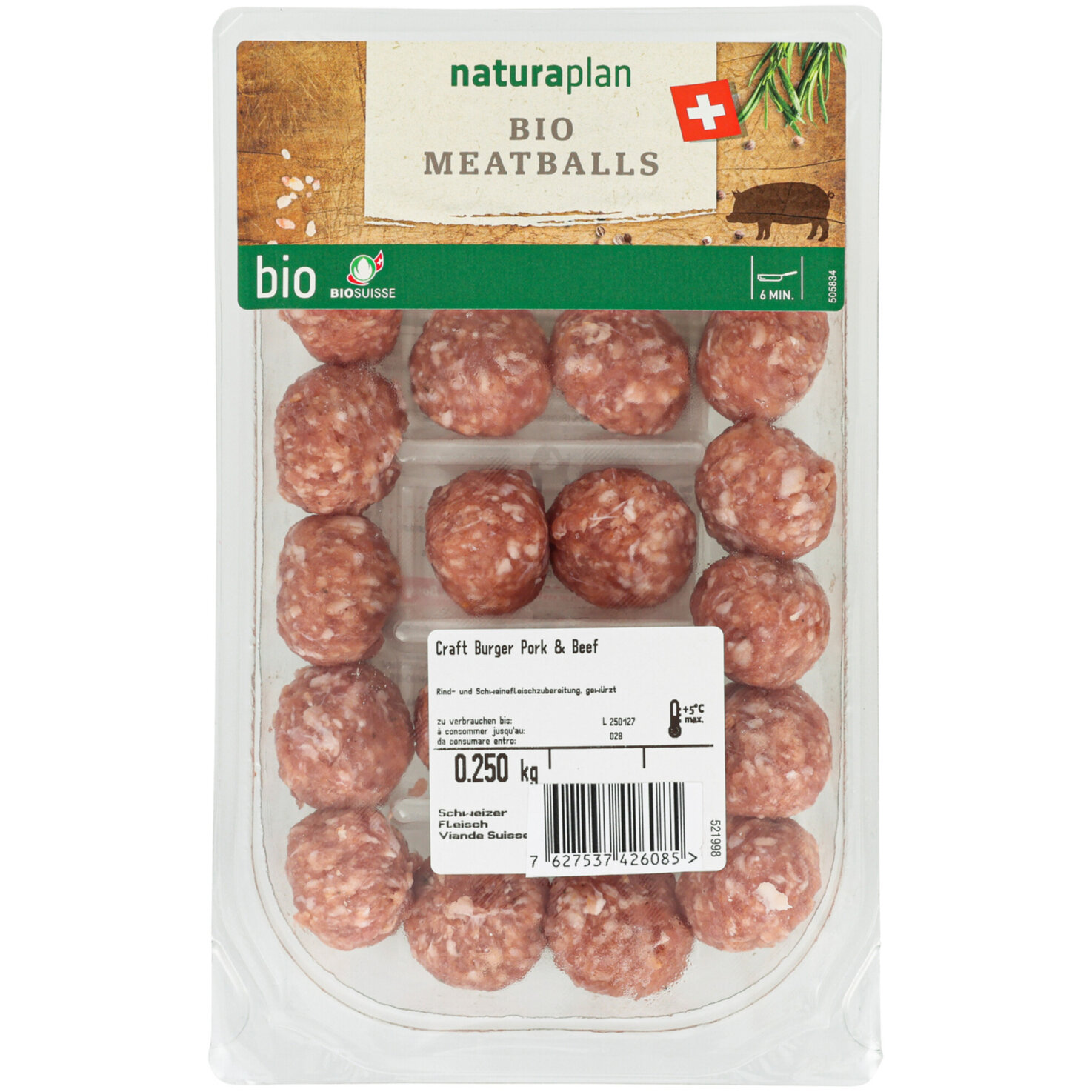 Bio Schweins Meatballs