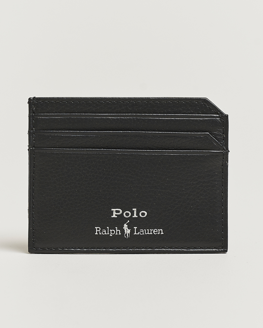 Polo Ralph Lauren Pebble Leather Card Case Black