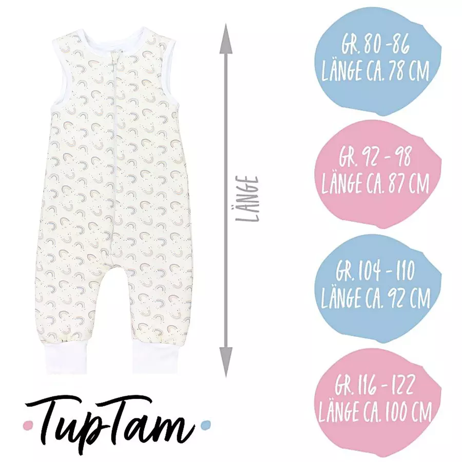 TupTam Baby  Winter Schlafsack mit Beinen 2,5 Tog beigegelb