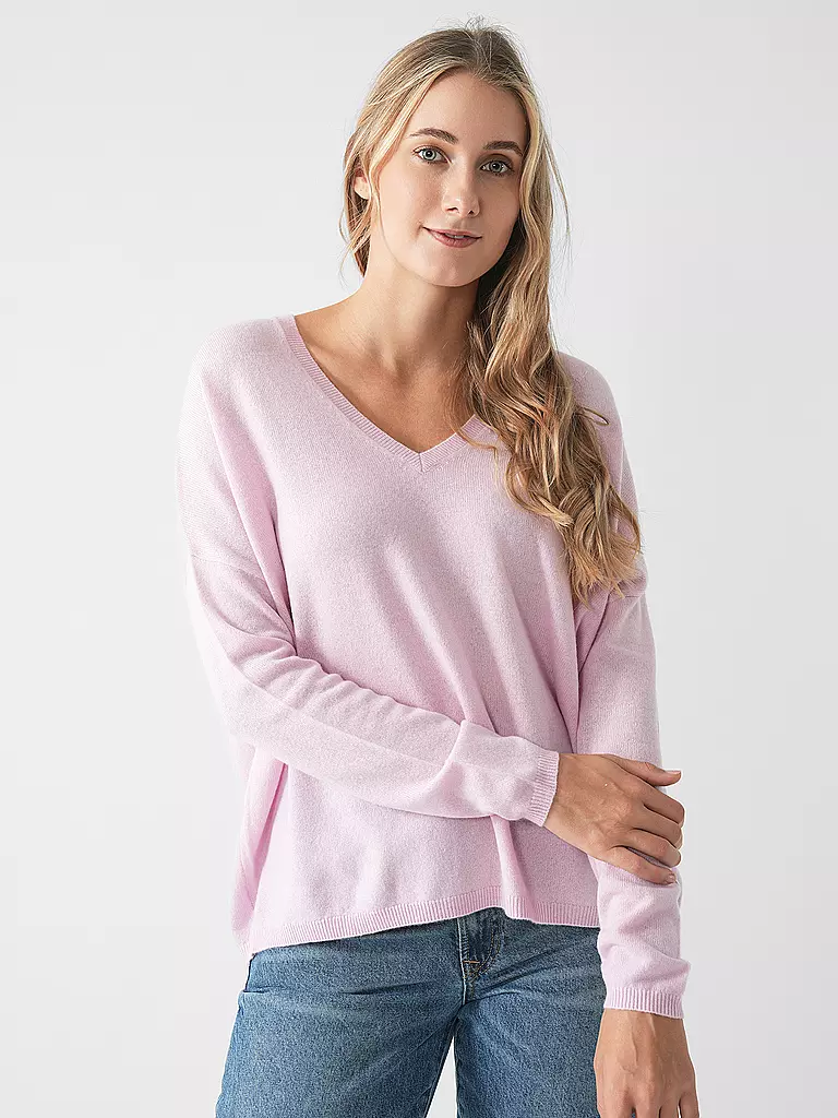 LES TRICOTS DE LEA Kaschmirpullover MONJAKOE rosa