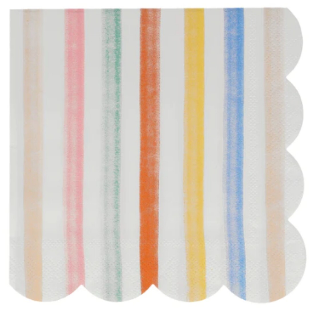 Meri meri servetten colourful pattern - large - 16st