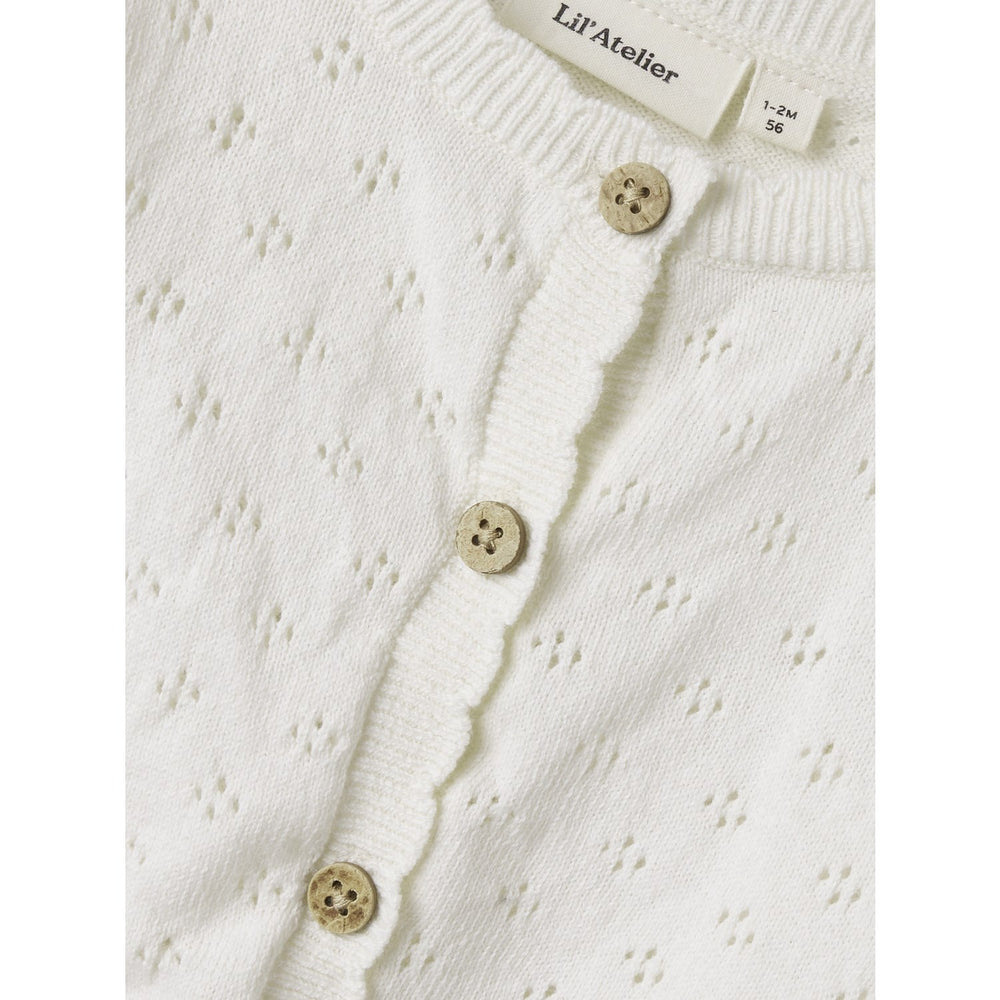 Køb Lil'Atelier Coconut Milk Gliva Ivo Strik Cardigan